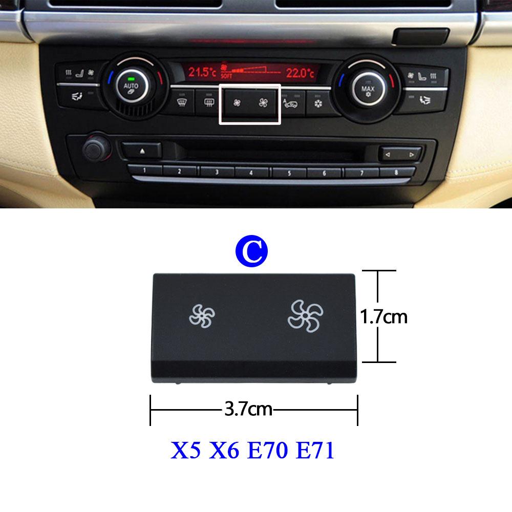 Auto AC Heizung Klima Fan Wind Lautstärke Taste Abdeckung Kappen Für BMW 1 2 3 4 X1 X3 X5 x6 Serie F20 F30 F35 F80 F25 F26 E70 E84
