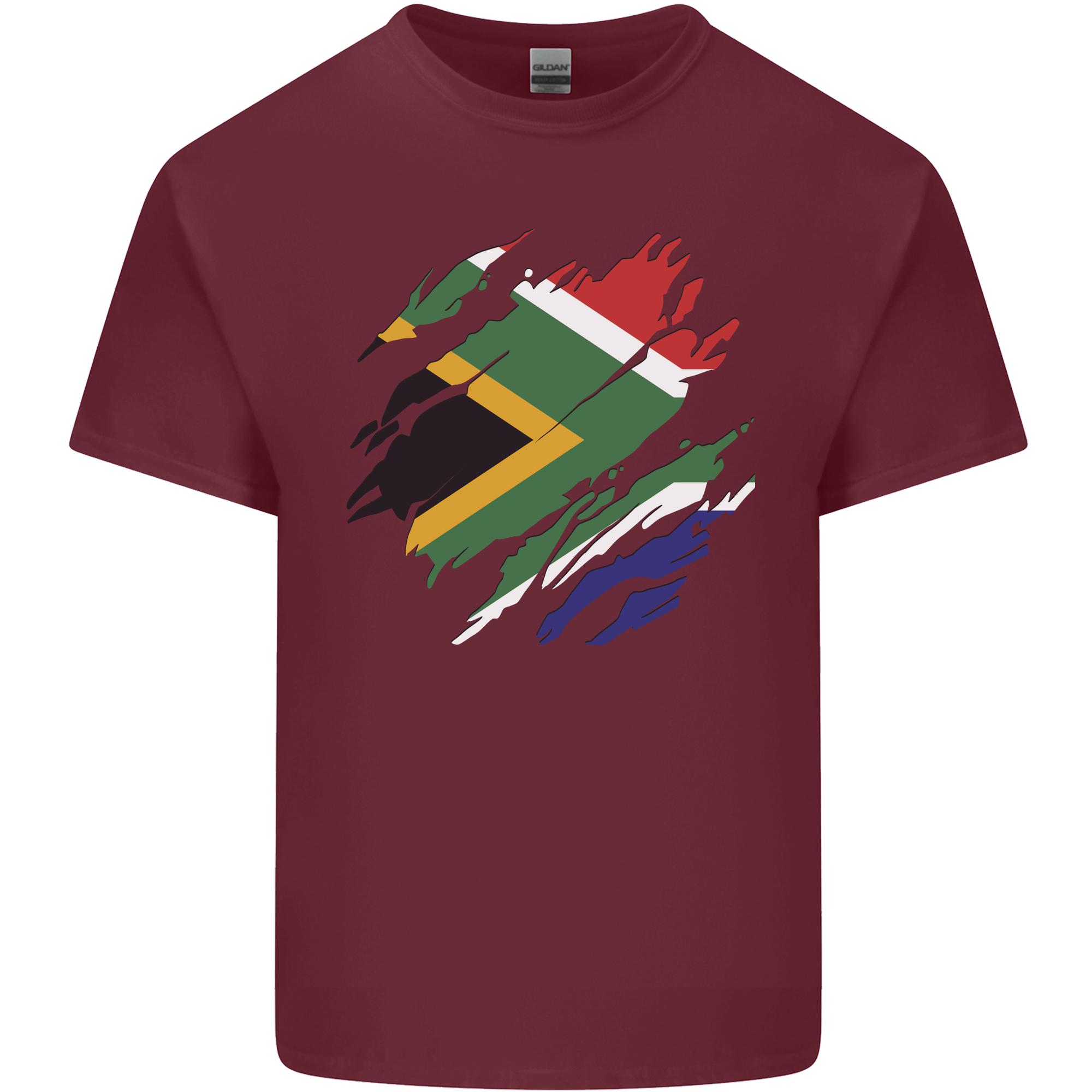 Torn South African Flag Africa Day Football Unisexs Light Cotton TShirt S