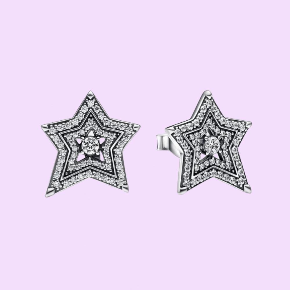 Sterling Silber Herzförmiger Stecker Ohrring für Damen Geburtstags Schmuckgeschenke Mit Stoffbeutel