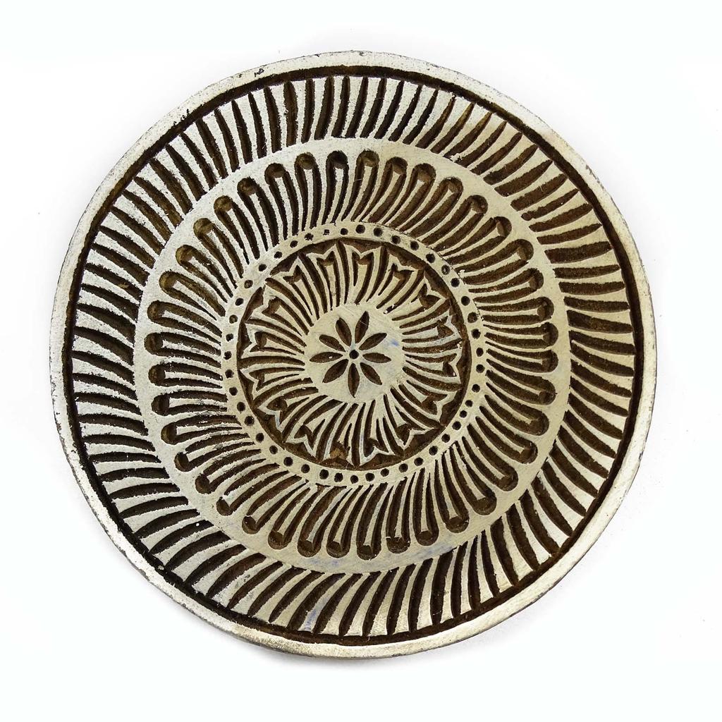 Printing Block Floral Stamp Hand Craved Wooden Stamps Indian Textile Stamp