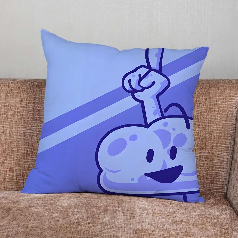 Funny Cartoon Number Figure Throw Pillow Case Cute Geometric Square Cushion Cover For Kids Room Sofa Couch Home Decor 40X40Cm