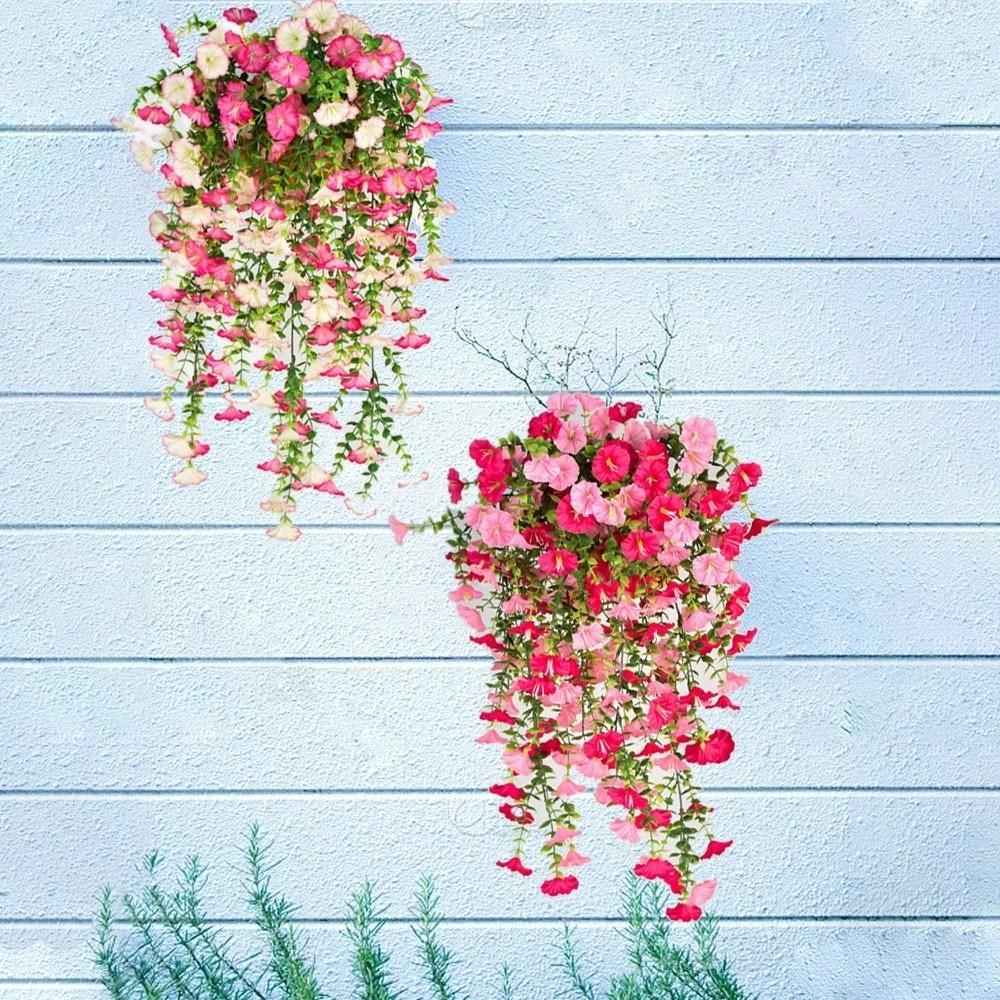 Blooming Flowers Artificial Morning Glory Flowers  DIY Balcony Garden