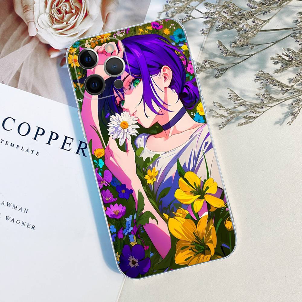 Chainsaw Man The Movie Reze Arc Phone Case For iPhone 17 16 15 14 13 11 12 Pro Max 16 Plus Transparent