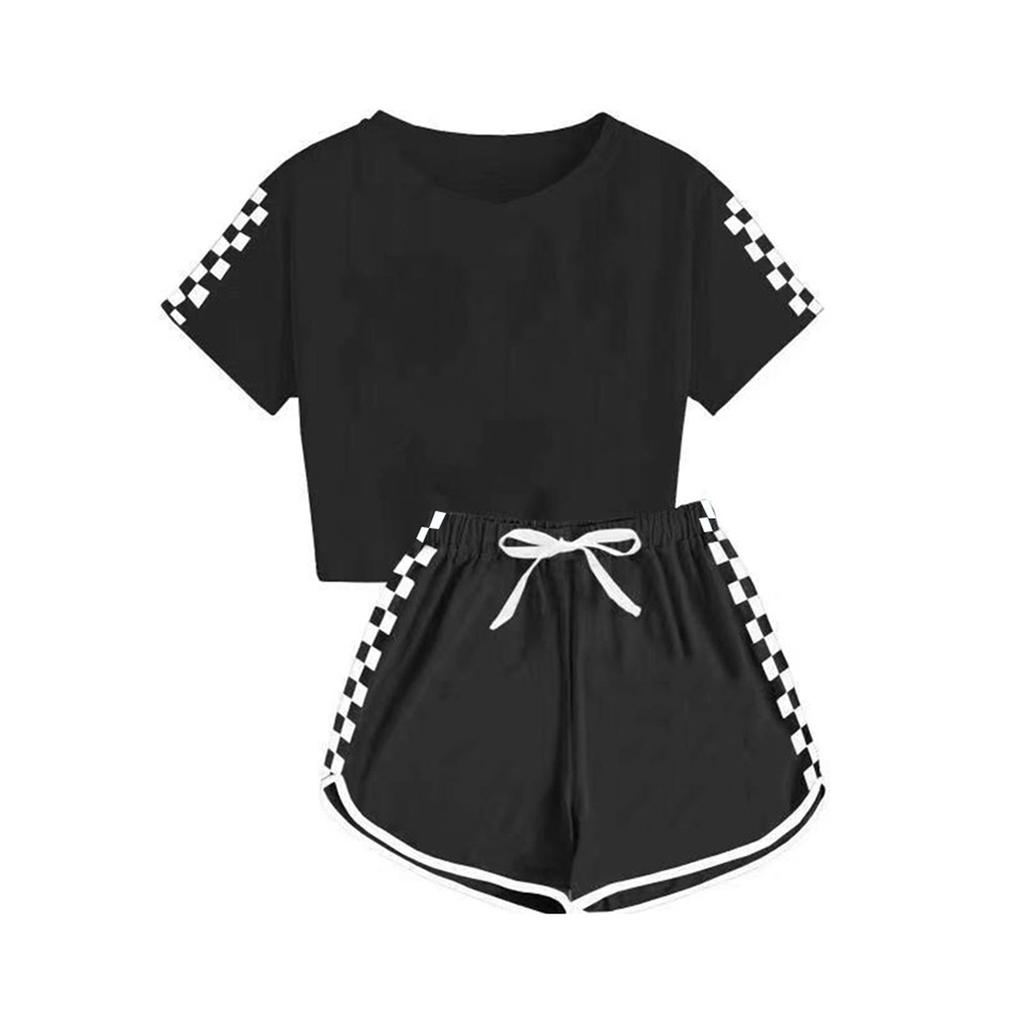 Children's Sleepwear 2-piece Home Clothes Short Sleeve Shorts Sleepwear Set