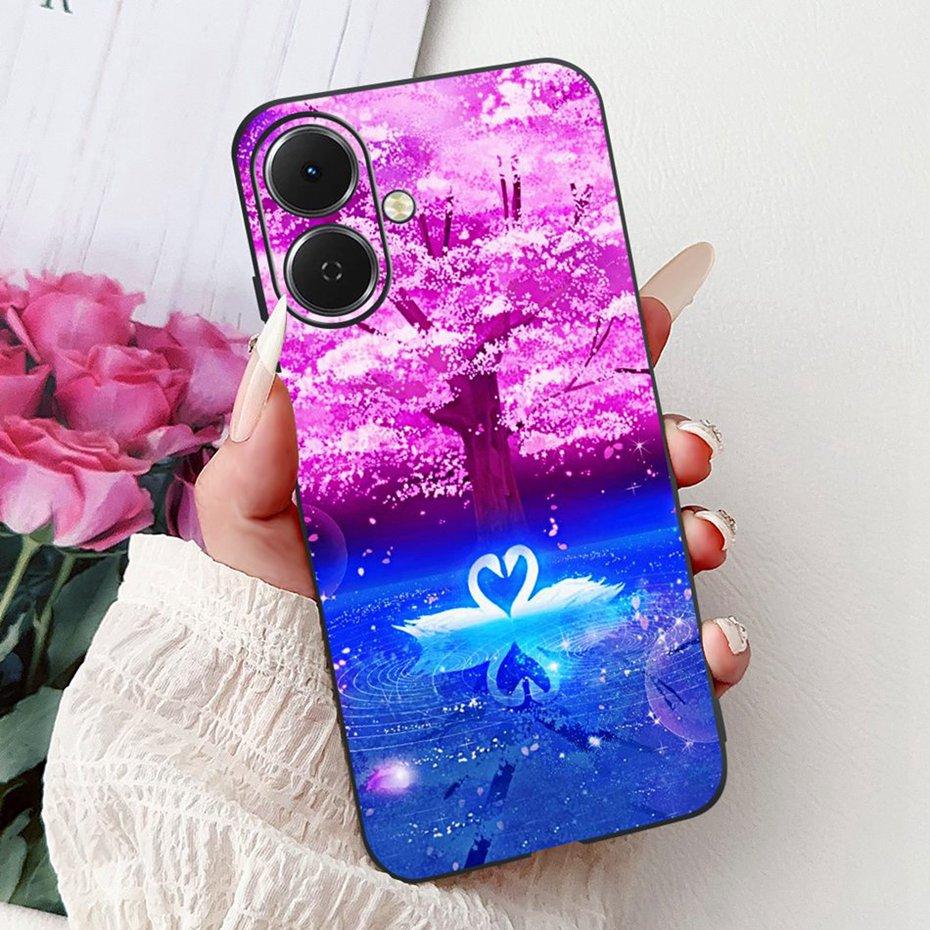 Cute Painting Phone Case For Tecno Spark Go 2 2025 Soft Silicone TPU Back Cover For Tecno Spark Go2 KM4 Cases Bumpers