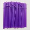 Food Grade Colored Flexible Plastic Drinking Straws For Juice And Milk Tea 100 Pack
