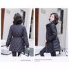 Winter New Rhombus Down Jacket Women's Light and Thin Temperament Socialite Small White Duck Down Jacket