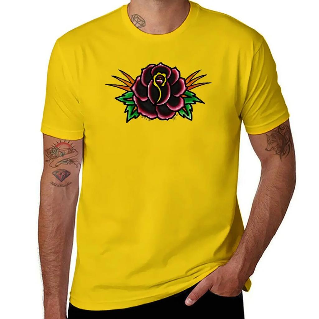 Dark Rose  Art By Kev G TShirt vintage graphic tee cute tops customs custom shirt sweat shirts men