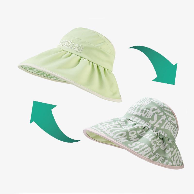 

Стиль Шляпа Универсальная Милая Двусторонняя Носимая Женская Шляпка от солнца Шляпы зелёный