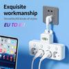 EU-Steckdosenleiste mit Einzelschaltern & 4 AC-Steckdosen – Tragbares Design, Optionale USB/Typ-C-Anschlüsse