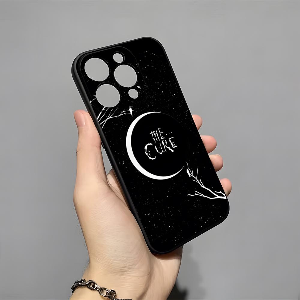 Vintage Rock Band The Cure Phone Case For IPhone 17 Pro Max 16 15 14 Pro Max 13 11 X Xs Xr 8 7Plus Silicone Cover