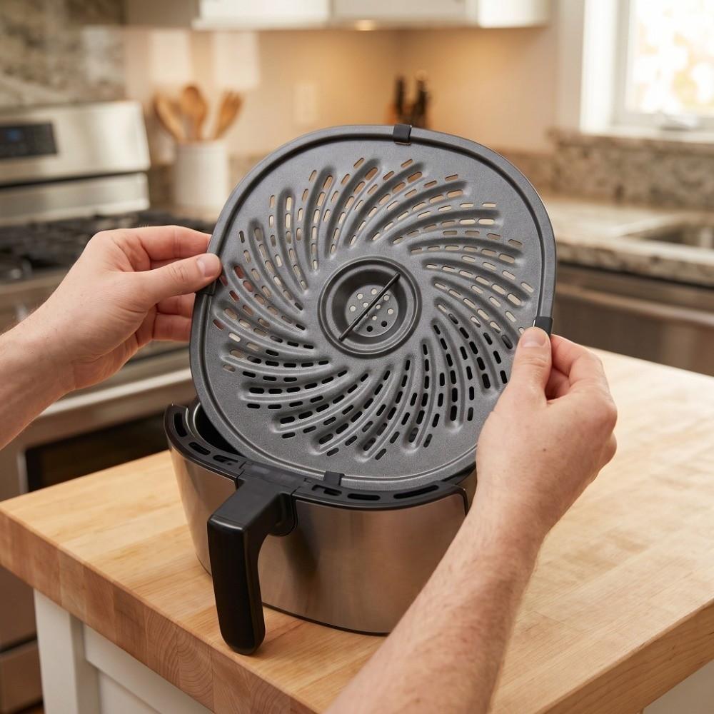Ellipse Crisper Plate Tray Non Stick Fryer Grill Plate Fryer Replacement Grill Pan  Home Kitchen