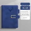 Custom Logo A5 Soft Leather Notebook with Deer Head for Business Meetings