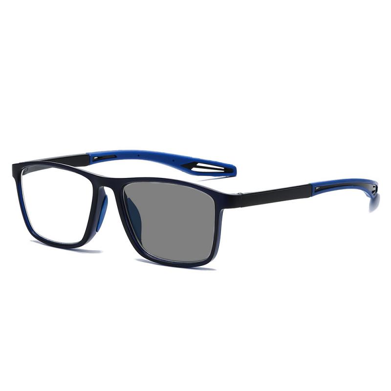 Men TR Ultralight Photochromic Reading Glasses Unisex Women HD Presbyopia Eyewear Vintage Discoloration Sunglasses 0 To +4.0