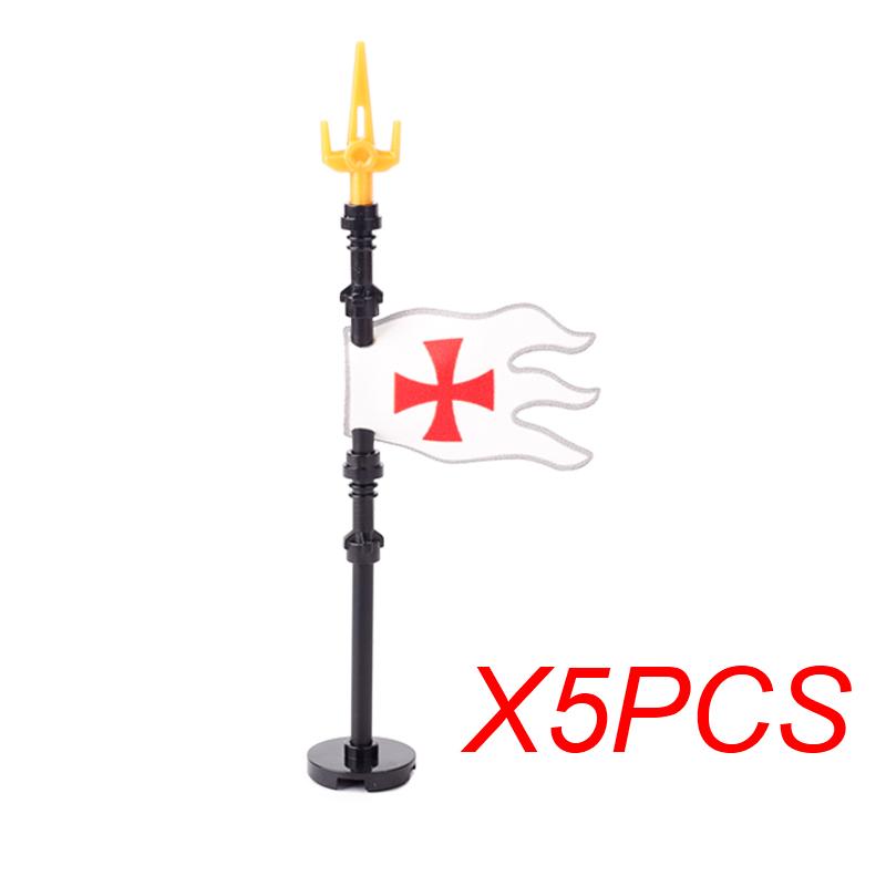 MOC Mittelalter Roter Löwe Schwarzer Adler Burg Soldat Ritter Pferd Reittier Baustein Militärfigur Weste Rüstung Fahne Spielzeug Geschenk