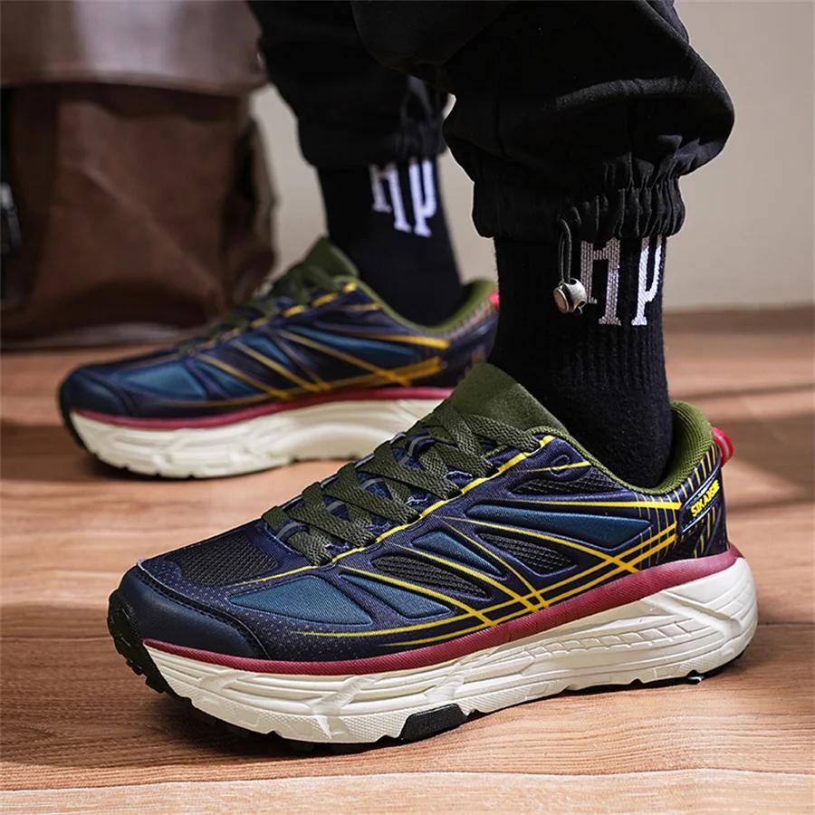 Ultralight Trail Running Shoes for Men Outdoor Climbing Sneakers Men Mesh Jogging Sports Shoes Thick Soled Off-road Shoes Male