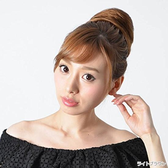 point false everyday partial Black Wig, wig, women's, short, bun, wig, hair, use, wig, extensions, cute, women, 3.