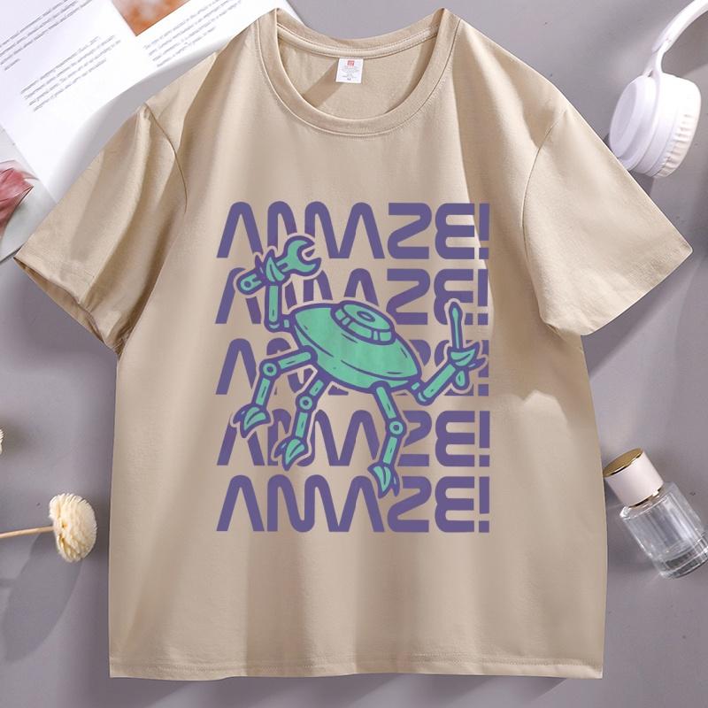

Project Hail Mary Rocky AMAZE Tshirt Unisex and Women New Summer Y2K Clothing Breathable Fashionable Round Neck Short Sleeved Top M