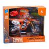 Maquette moto - NEWRAY - KTM 450 SX-F Red Bull C. Sexton - Échelle 1/12° - Détails réalistes - Facilité de montage
