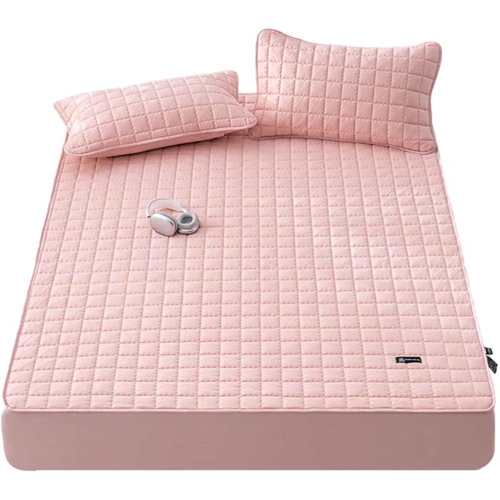 Soft Waterproof Bed Cover Double Queen King Couple Bed Fitted Sheet Breathable Noiseless Washable Bed Mattress Cover Protector