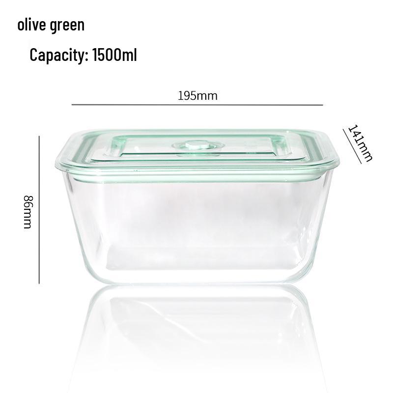 Contenitore Grande in Vetro per Conservazione di Frutta, Kimchi e Altro - Lusso Leggero, per Alimenti, Ermetico e Ideale per la Refrigerazione.