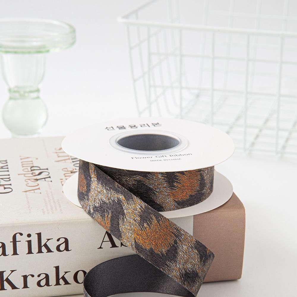 Samtband mit Leopardenmuster Schleife Haar- & Bekleidungsaccessoires für Geschenkboxverpackung