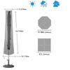 600D Oxford Waterproof Parasol Covers for 9 To 11 Foot Outdoor Parasols - Mishan