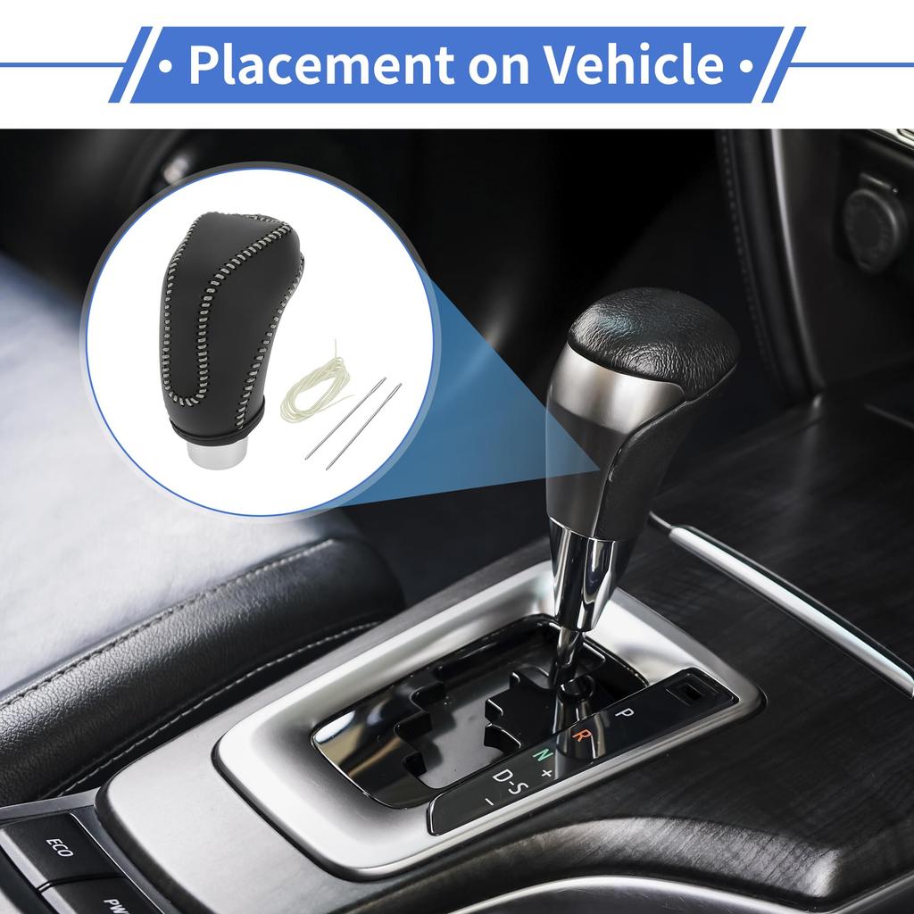 VekAuto Gear Shift Knob Cover for Subaru Impreza 1 Set Artificial Leather 2017-2023 - - Anti-Slip