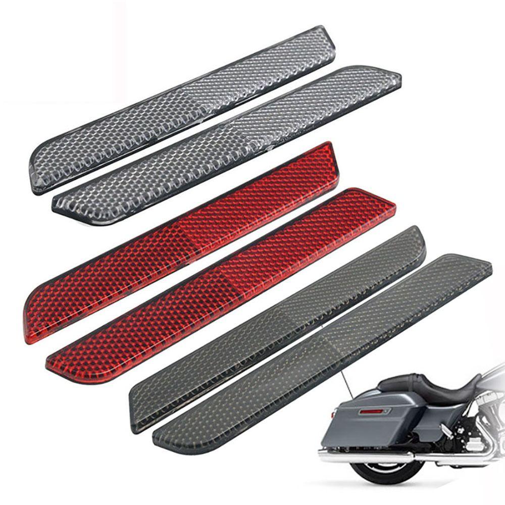 

Repair Accessories For Harley headlights Visibility Saddle Bag Cover Motorcycle Reflectors 1