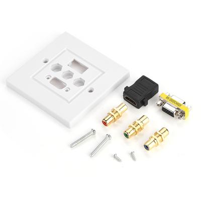 HDMI VGA 3RCA Threeinone Integrated Multimedia Wall Panel O Video Socket