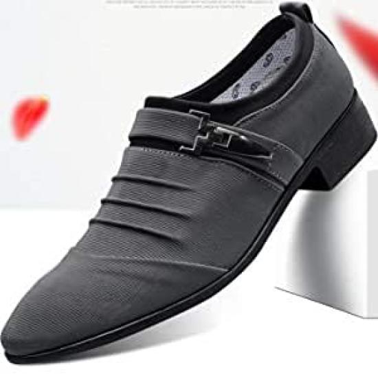 Suede Casual Shoes Business Shoes Monk Strap Walking Shoes Insole Secret Mesh Thin Breathable Lightweight Insole Wide Fit High Instep Long Nose Wide