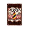 Nový plakát holičství retro kovová plechová cedule pozadí holičství nástěnná bezrámová dekorativní obývací pokoj domácí dekorace velikost 20X30 cm