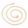 1mm/2mm Wide Stainless Steel Flat Herringbone Chain Necklace for Women Men Vintage Thin Choker Metal Jewelry Making Accessories
