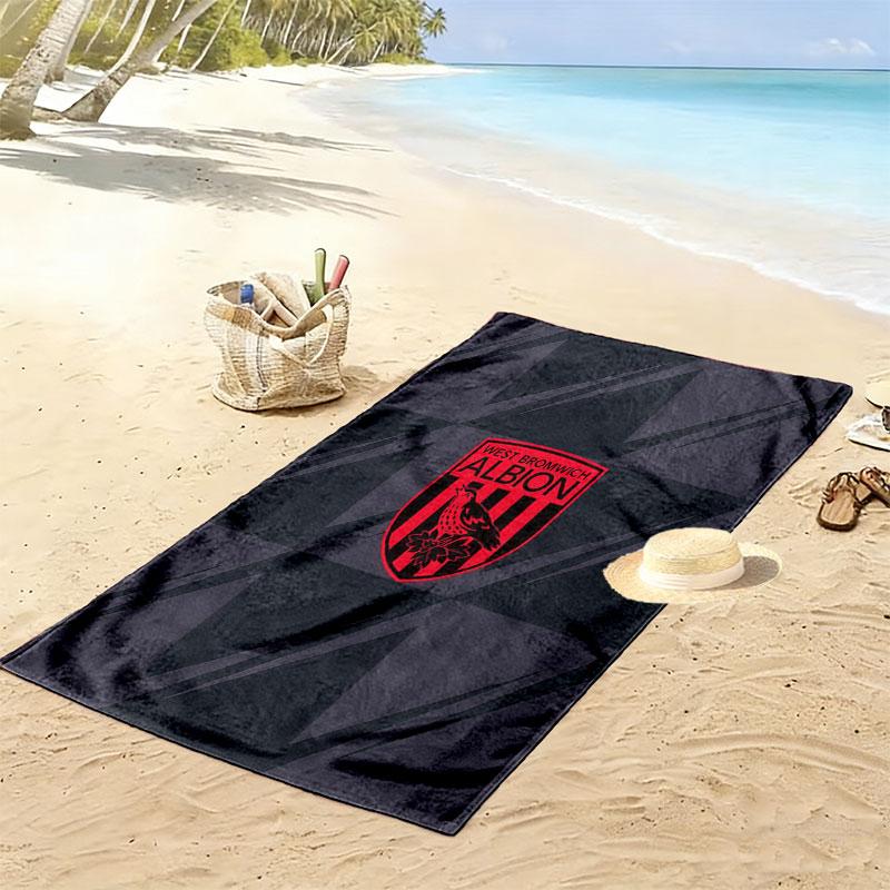 Asciugamano da Spiaggia West Bromwich Albion, Asciugamano Grande Morbido Asciugatura Rapida per Spiaggia Campeggio Nuoto