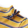 Children's Long-sleeved T-shirt with 2-color Stripes and 5 Sizes Available