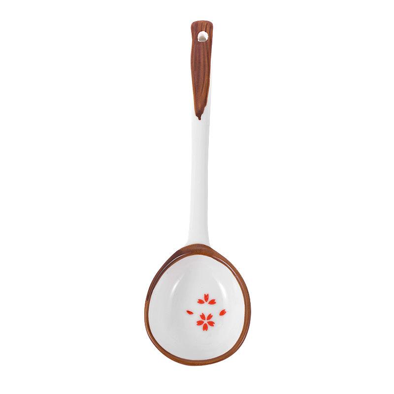 Long-Handled Ceramic Strawberry Spoon - Cute Cartoon Design for Kids