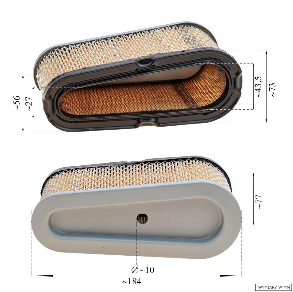 Air Filter B&S Downdraft Engines Model 28 Genuine Part 496894S