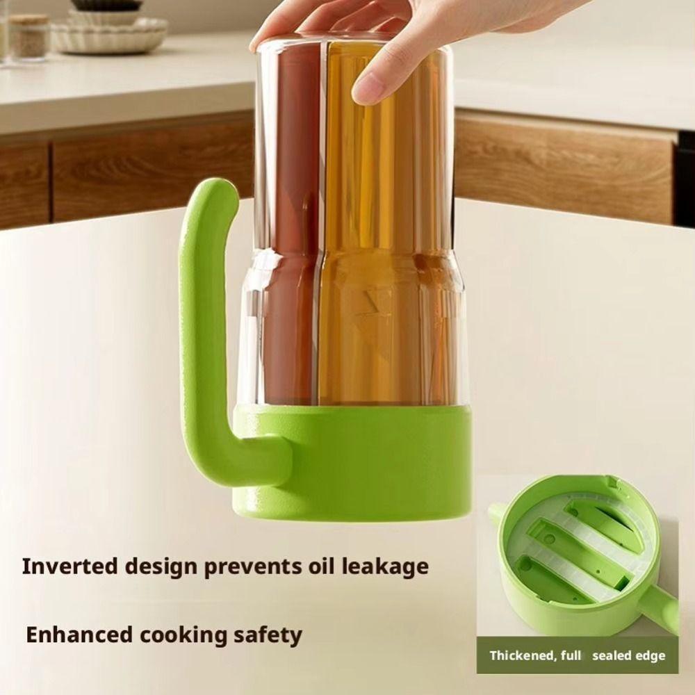 Food Grade 3 In 1 Oil Dispenser Detachable Vinegar Bottle Reusable Soy Sauce Jug  Liquid Seasoning
