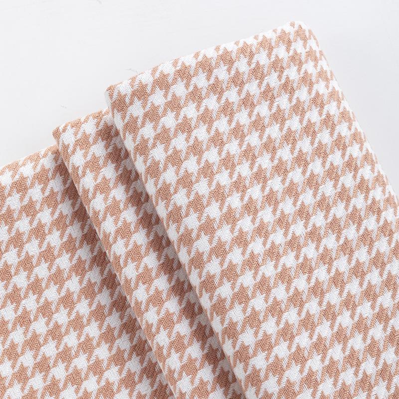 Houndstooth Polyester Linen-like Thick Sofa, Car Seat Cover & Pillowcase Fabric