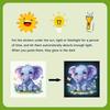 Glow-in-the-Dark Switch Stickers Penguins Elephants Design Self-Adhesive Removable Wall Stickers Suitable For Switches & Outlets