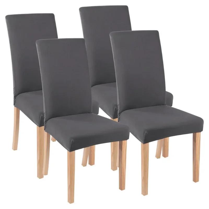 Elastischer, einfarbiger, verstellbarer Stuhlbezug aus Spandex, Stretch-Schonbezüge, Stuhlsitzbezüge für Küche, Esszimmer, Hochzeit, Bankett, Zuhause