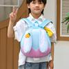 2025 Kids' White Rabbit Waterproof Hardshell Backpack - Cute Carrot Design for Kindergarten