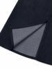 Chaenseseunoi Verdin Slit Non-Fade Denim Long Skirt (Indigo)/W262Sk07