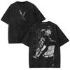 2026 Anime Zenin Maki Jujutsu Kaisen Printed T-shirt Men's and Women's Washed T-shirt High Quality Vintage Cotton T-shirt Tops