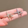 Cross Star Unisex Brooch: High-End Micro-Paved Zircon Lapel and Safety Pin Accessory