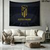 Atletico Madrid Wall Tapestry Aesthetic Wall Hanging Printed Fabric Blanket Decorative Tapestries for Bedroom Living Room Home Decor