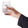 12oz Wine Glasses Whiskey Cocktail Juice Drinking Plastic Cups Unbreakable Reusable and Recyclable for Outdoor Pool Party Picnic