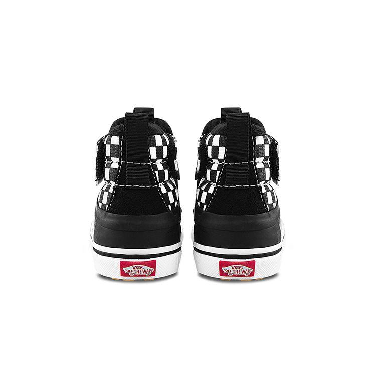 Vans Slip-On High Top Checkerboard Baby Sneakers Black White VN0A5FC72KM