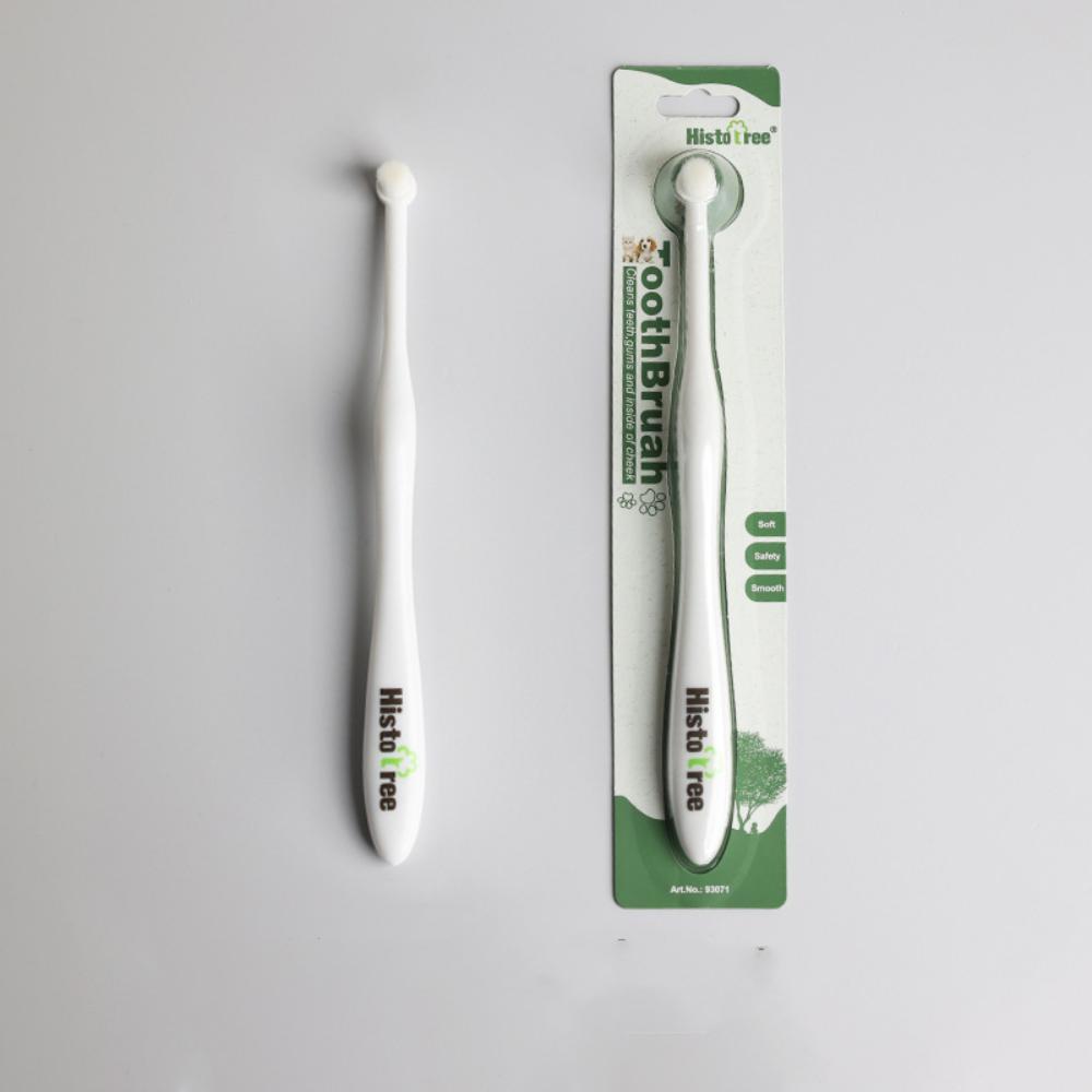 Soft Brush Pet Toothbrush Round Head Pets Cleaning Supplies Practical Oral Cleaning Tool  Cat