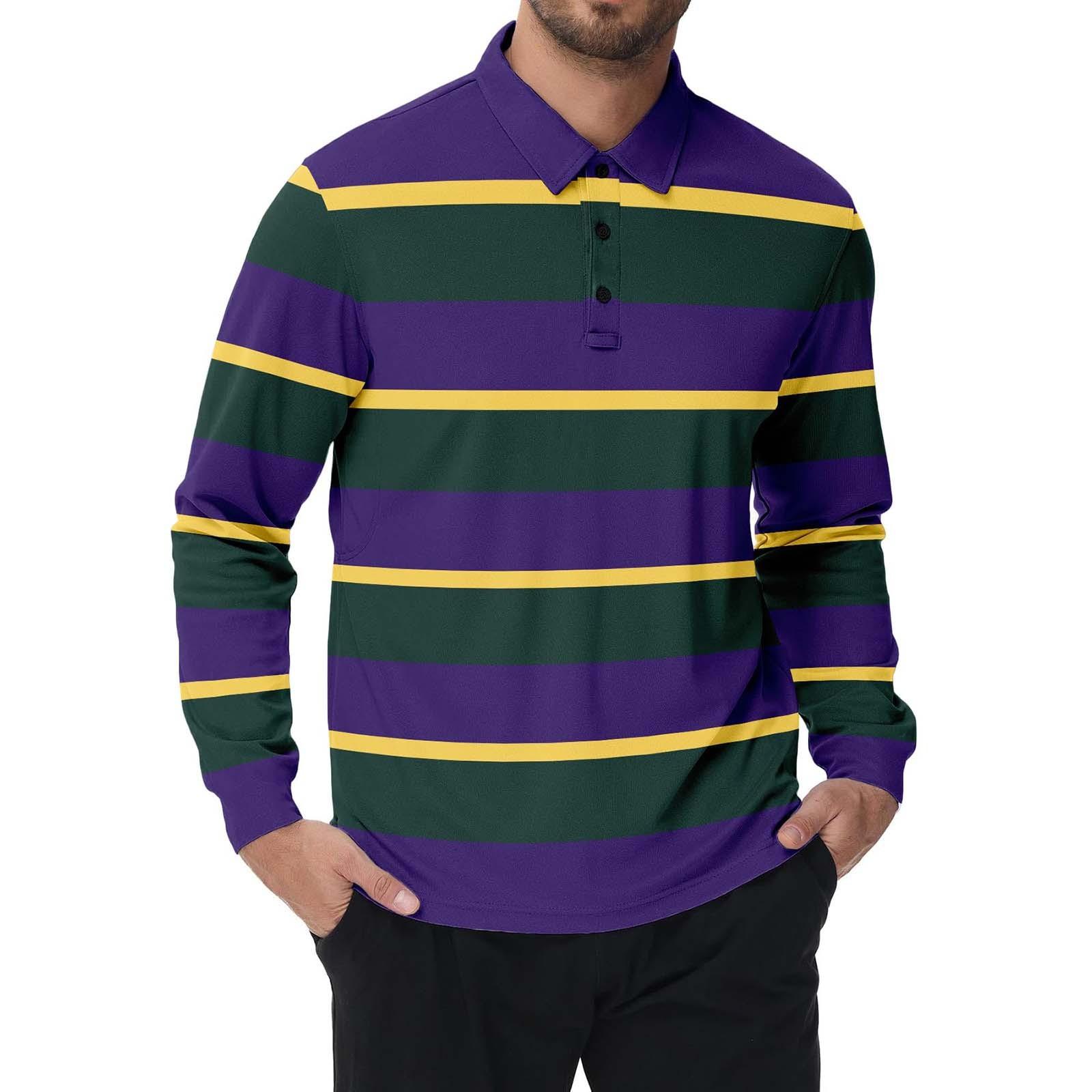 

Мужская рубашка с длинными рукавами и тремя пуговицами на лацканах XXL фиолетовый